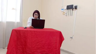 I find a beautiful MILF watching porn and take the opportunity to make her suck cock and fuck her.