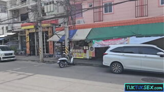 Sexy Thai MILF amateur virgin anal fucking by a white tourist